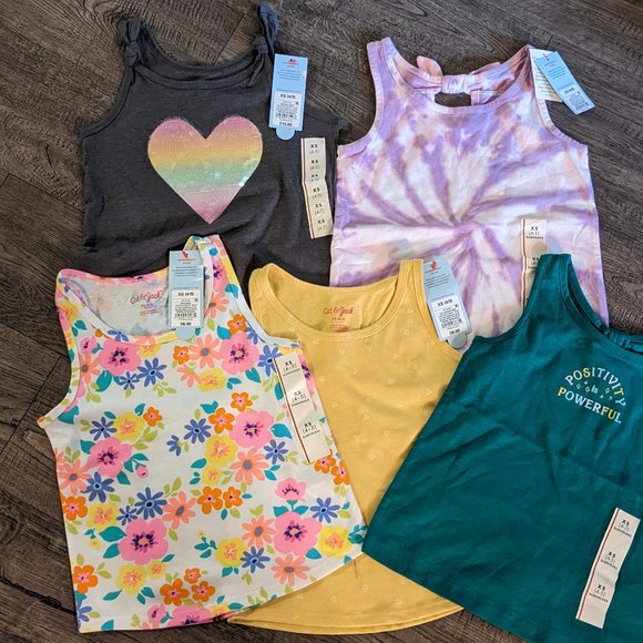 CAT&JACK TANK TOPS GIRLS XS(4/5)